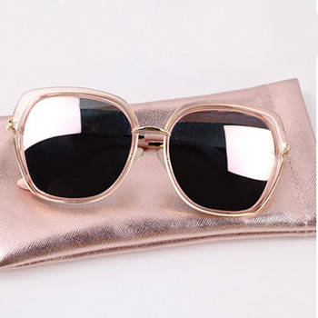 PU Δερμάτινο Protable γυναικεία γυαλιά ηλίου προστατευτικό πακέτο ταξιδιού Θήκη γυαλιών Θήκη γυαλιών Αξεσουάρ γυαλιών ηλίου Oversize Τσάντα γυαλιών ηλίου