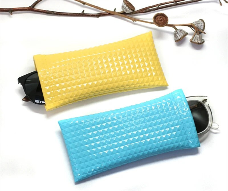 NAUJI PU odiniai akinių maišelių dėklai Madingi mieli korėjietiško stiliaus, įbrėžimams atsparūs akiniai nuo saulės maišelių apsauga akių akinių maišeliai