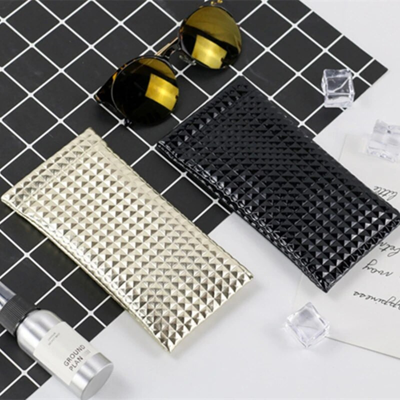 NAUJI PU odiniai akinių maišelių dėklai Madingi mieli korėjietiško stiliaus, įbrėžimams atsparūs akiniai nuo saulės maišelių apsauga akių akinių maišeliai