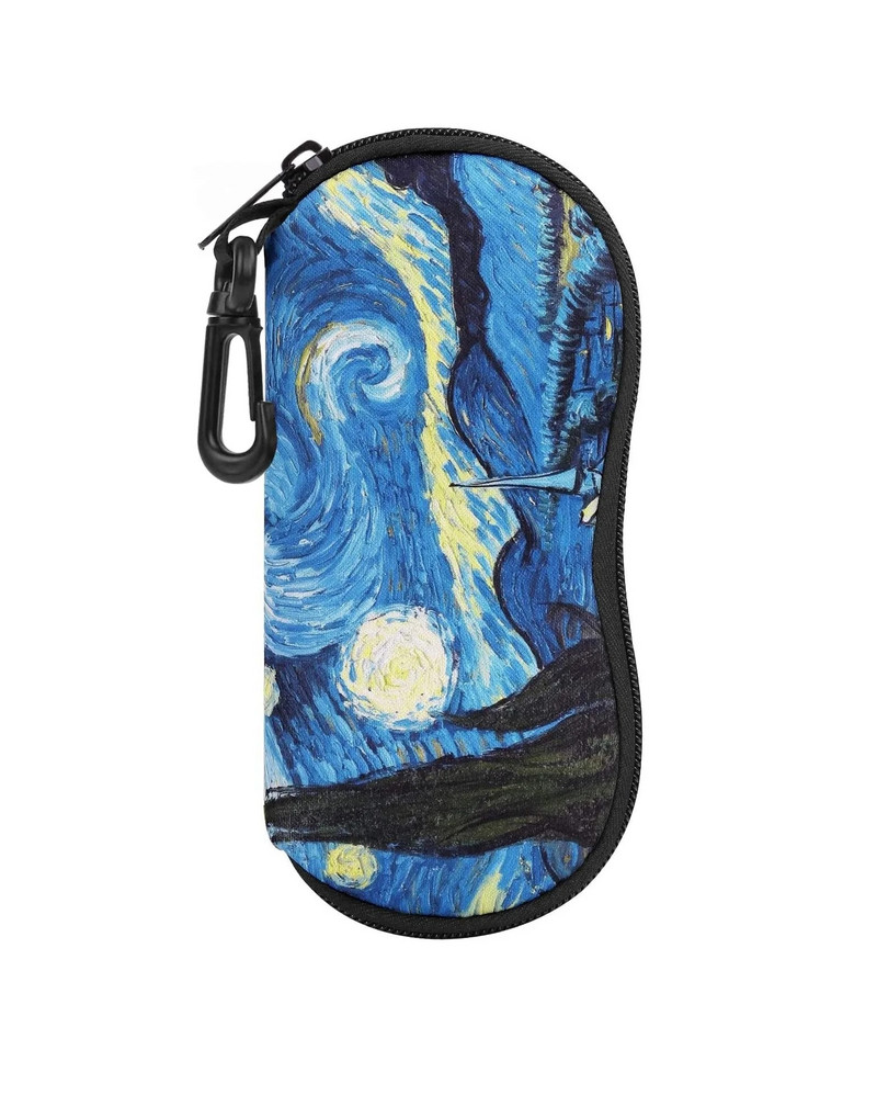 Saulesbrilles Mīksts futrālis Īpaši viegls neoprēna rāvējslēdzējs Briļļu kastītes ar siksnu Brilles Brilles glabāšanas soma Pārnēsājams melns acu futrālis