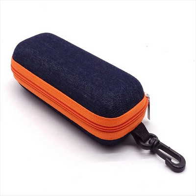 Huse portabile pentru ochelari de culoare neagră Acoperă ochelari de soare Husă rigidă pentru femei, bărbați, cutie de ochelari cu șnur, fermoar, huse pentru ochelari, protector