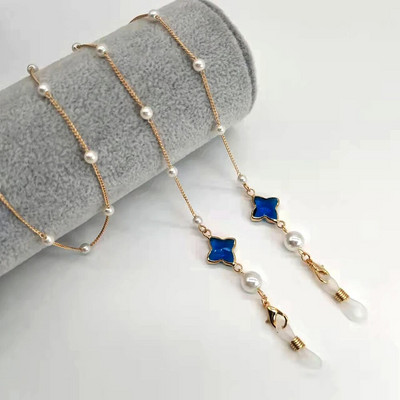 Ženski lanac za naočale, plastična perla u boji srca, kristalni šarm, držač za naočale, držač za naočale za čitanje, remen, maska, uže za vješanje