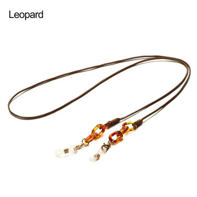 Trendikas Leopard Akrüülprillid Ketid Päikeseprillid Paelad Kaotsiminekuvastased Lugemisprillid Juhtmed Prillid Rihm Prillide Aksessuaarid