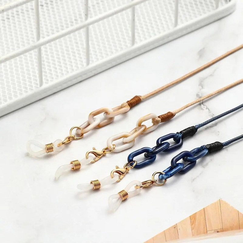 Trendikas Leopard Akrüülprillid Ketid Päikeseprillid Paelad Kaotsiminekuvastased Lugemisprillid Juhtmed Prillid Rihm Prillide Aksessuaarid