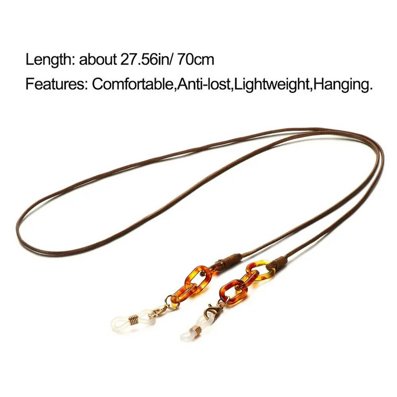 Trendikas Leopard Akrüülprillid Ketid Päikeseprillid Paelad Kaotsiminekuvastased Lugemisprillid Juhtmed Prillid Rihm Prillide Aksessuaarid