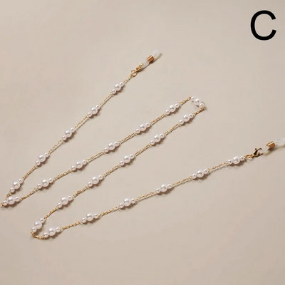 Jauna modes masku ķēde Pērle Ziedu Zvaigzne Brilles Piekārtas Virves Pretnozaudēšanas briļļu maska Štrope Sieviešu saulesbrilles Briļļu ķēde