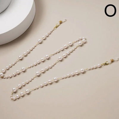 Jauna modes masku ķēde Pērle Ziedu Zvaigzne Brilles Piekārtas Virves Pretnozaudēšanas briļļu maska Štrope Sieviešu saulesbrilles Briļļu ķēde