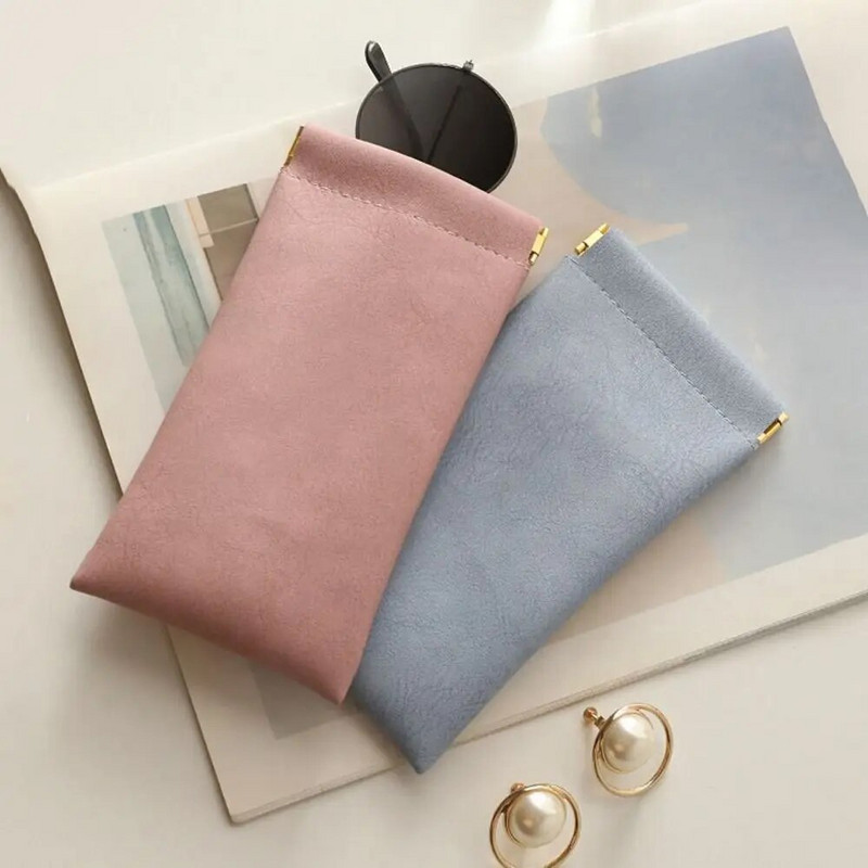 PU ādas briļļu glabāšanas soma Automātisks slēgts saulesbriļļu futrālis Ūdensnecaurlaidīgs maisiņš Brilles aizsargapvalks Briļļu uzglabāšanas soma