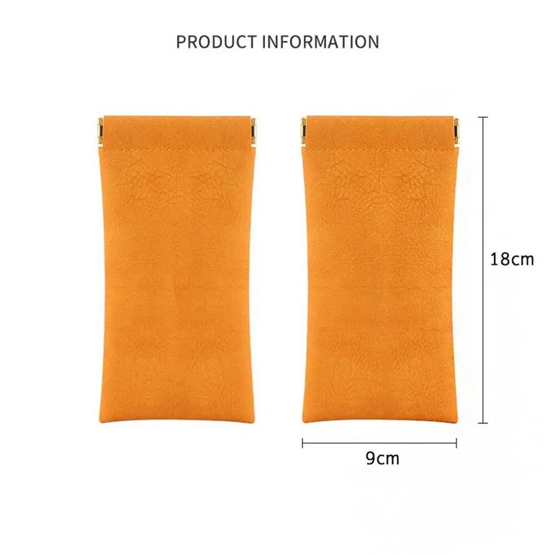 PU ādas briļļu glabāšanas soma Automātisks slēgts saulesbriļļu futrālis Ūdensnecaurlaidīgs maisiņš Brilles aizsargapvalks Briļļu uzglabāšanas soma