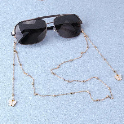 2023 NOU Fashion Fluture Pandantiv Ochelari Lanțuri Ochelari de vedere Ochelari de soare Ochelari Suport de lanț de metal Snur Colier cu șnur