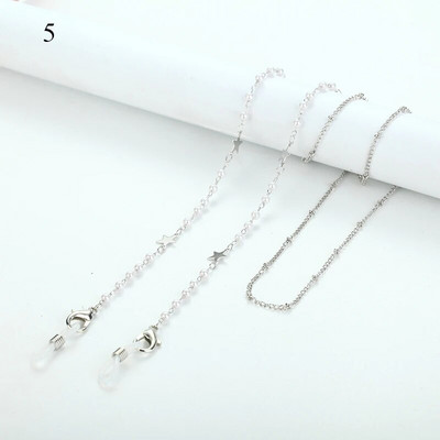 Izvrsni lančići za sunčane naočale srebrne boje Vješalica za masku Traka za vrpcu Biserni cvijet ruže Lanac za naočale Držač maske 2022 Nakit za žene