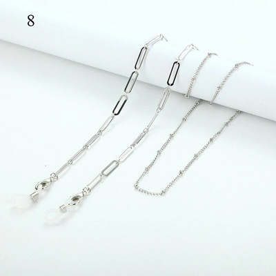 Izvrsni lančići za sunčane naočale srebrne boje Vješalica za masku Traka za vrpcu Biserni cvijet ruže Lanac za naočale Držač maske 2022 Nakit za žene