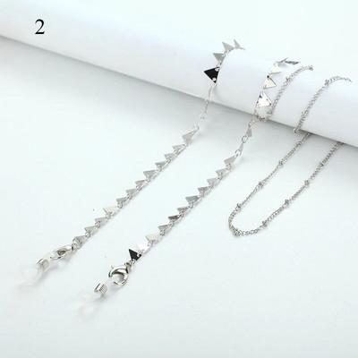 Izvrsni lančići za sunčane naočale srebrne boje Vješalica za masku Traka za vrpcu Biserni cvijet ruže Lanac za naočale Držač maske 2022 Nakit za žene