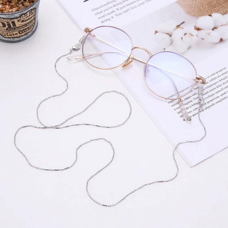 SKYRIM 3 värvi mood helmestega päikeseprillide kett Kuldne hõbedane kaelapael libisemisvastane lugemine prillide ketid naiste kaelarihma nöör