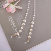 Mood Südamepärlitest helmestega prillide ketid Mask Rippuvad nöörid Prillid Kett Metallist Päikeseprillid Paelad Naiste moslemi maskide ketid