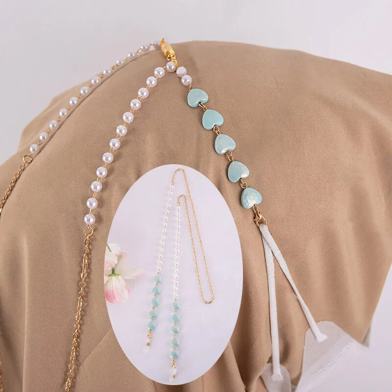 Mood Südamepärlitest helmestega prillide ketid Mask Rippuvad nöörid Prillid Kett Metallist Päikeseprillid Paelad Naiste moslemi maskide ketid