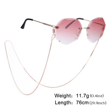 Skyrim розово злато цвят S форма ремък за очила вериги дамски противоплъзгащи слънчеви очила верижка очила за четене каишка въже аксесоари