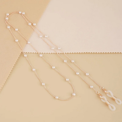 Fashion Pearl Glasses Chain πολύχρωμα στρας Μάσκα Κορδόνι Μεταλλική αλυσίδα γυαλιών ηλίου Anti-lost Hang on Neck Κοσμήματα Αξεσουάρ