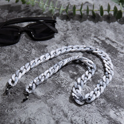 Bohemia akrila lasīšanas brilles ķēdes sievietēm pret slīdēšanu dzintara krāsas leoparda krāsas saulesbrilles ķēdes maskas siksna kakla štropes aksesuāri