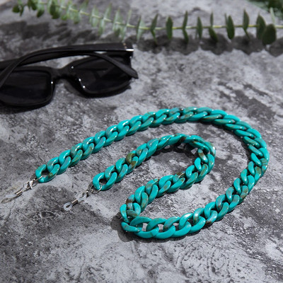 Bohemia akrila lasīšanas brilles ķēdes sievietēm pret slīdēšanu dzintara krāsas leoparda krāsas saulesbrilles ķēdes maskas siksna kakla štropes aksesuāri