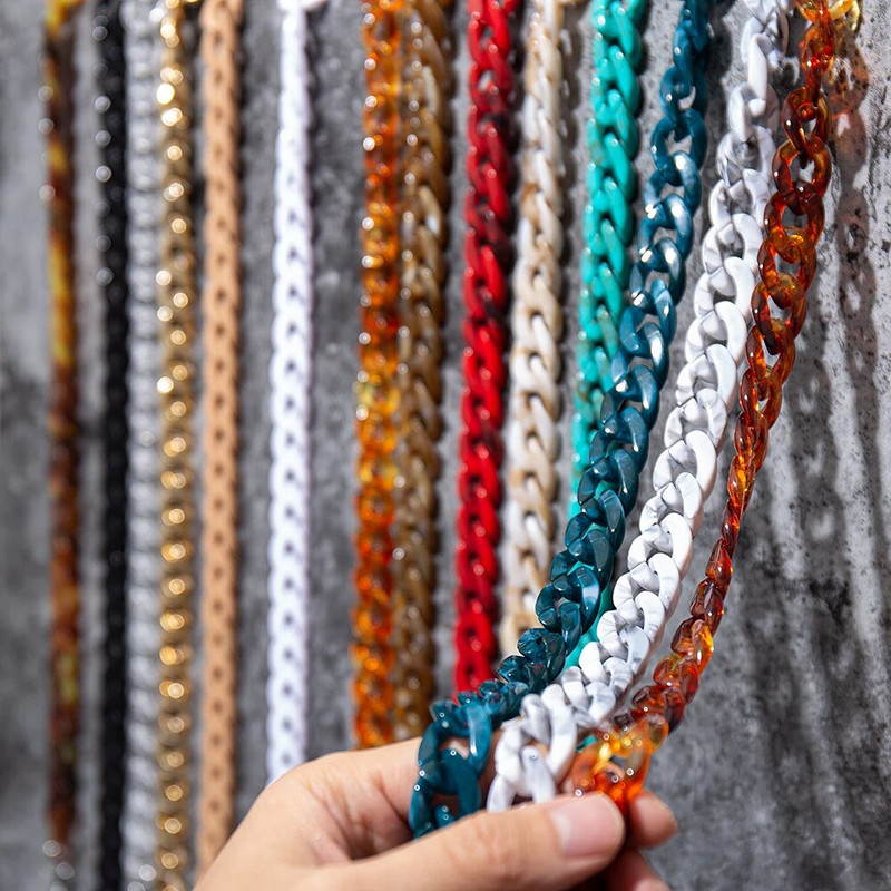 Bohemia akrila lasīšanas brilles ķēdes sievietēm pret slīdēšanu dzintara krāsas leoparda krāsas saulesbrilles ķēdes maskas siksna kakla štropes aksesuāri