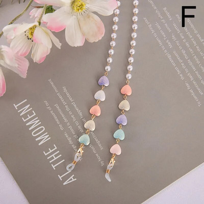 1Gb Sieviešu kristāla pērlīšu briļļu ķēdes Bohēmijas štropes sejas maskas ķēdes turētājs briļļu virve Saulesbrilles aukla kakla siksna