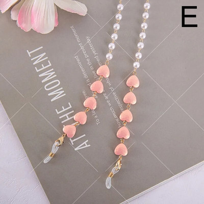 1Gb Sieviešu kristāla pērlīšu briļļu ķēdes Bohēmijas štropes sejas maskas ķēdes turētājs briļļu virve Saulesbrilles aukla kakla siksna