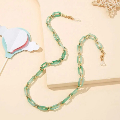 Elegantni lanac od akrilnih naočala u boji slatkiša Višebojne lančić za sunčane naočale Ogrlica s vrpcom Ženske naočale za čitanje Viseći remen oko vrata Uže