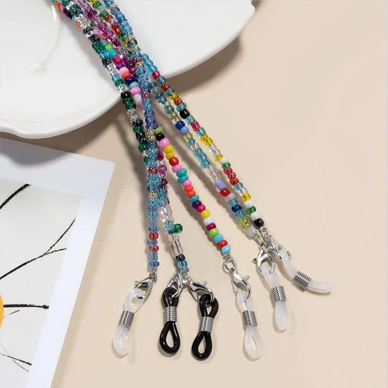 Μόδα Γυαλιά ηλίου Γυναικεία Ακρυλικά Γυαλιά Ακουστικά Αλυσίδα Γυαλιών Οράσεως Αντι-Χαμένη Δαντέλα Κορδόνι Λαιμού Κρεμαστό λουρί μάσκας