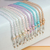 Fashion Pearl Glasses Chain για Γυναικεία Γυαλιά ηλίου Κορδόνι ανάγνωσης Γυαλιά Κορδόνι Μάσκα Αλυσίδα Γυαλιά Γυαλιά πολύχρωμη με χάντρες Αλυσίδα μάσκας