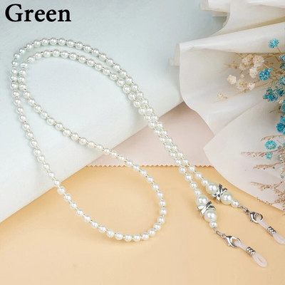 Fashion Pearl Glasses Chain για Γυναικεία Γυαλιά ηλίου Κορδόνι ανάγνωσης Γυαλιά Κορδόνι Μάσκα Αλυσίδα Γυαλιά Γυαλιά πολύχρωμη με χάντρες Αλυσίδα μάσκας