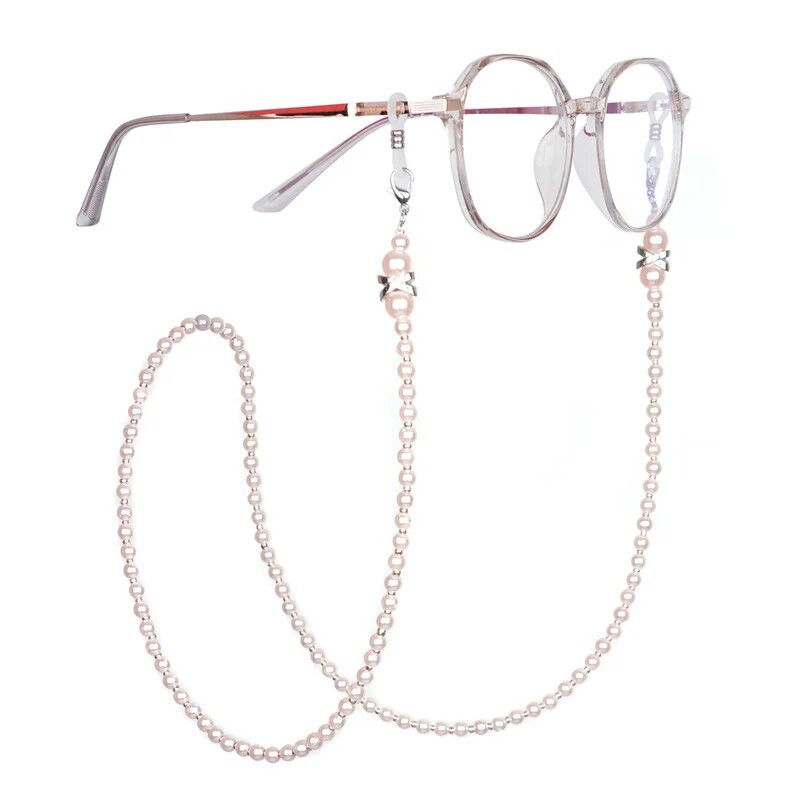 Fashion Pearl Glasses Chain για Γυναικεία Γυαλιά ηλίου Κορδόνι ανάγνωσης Γυαλιά Κορδόνι Μάσκα Αλυσίδα Γυαλιά Γυαλιά πολύχρωμη με χάντρες Αλυσίδα μάσκας