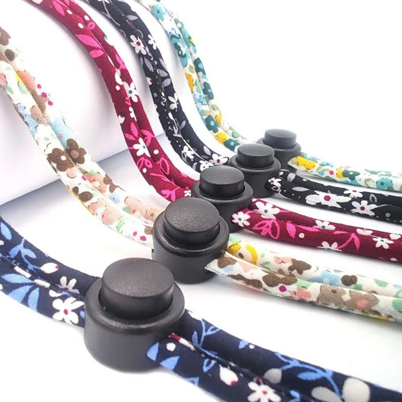 2 bucăți stil etnic colorat frânghie din nailon reglabil ochelari de soare suport mască șnur țesătură imprimată ochelari lanț ochelari accesorii