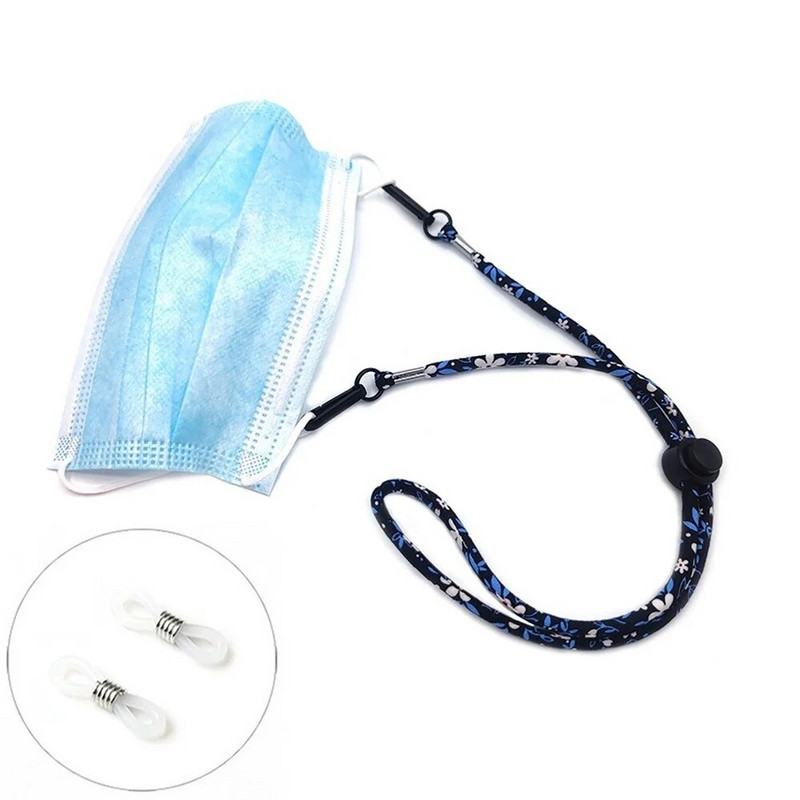 2 bucăți stil etnic colorat frânghie din nailon reglabil ochelari de soare suport mască șnur țesătură imprimată ochelari lanț ochelari accesorii