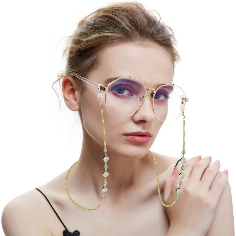 Modes Anti-Lost Briļļu siksniņa Pērlītēm Maska Ķēde Lasīšanas Brilles Saulesbrilles Brilles Turētājs Kakla aukla Briļļu Stra