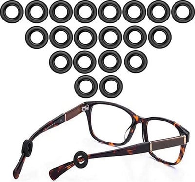 20 buc. Cârlig de ureche anti-alunecare din silicon Ochelari Picior Manșon pentru ureche Suport de fixare Accesorii pentru ochelari Grip Suport pentru ochelari anti-cădere