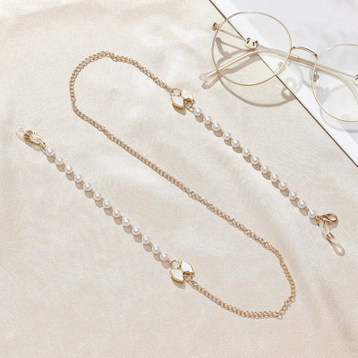 Moodne pärlprillide kett naistele, kaotsiminekuvastane päikeseprillide kaelarihm mask rihmahoidja kaelapael Kaelas riputada prillide kett Ehted