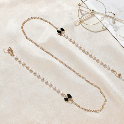 Moodne pärlprillide kett naistele, kaotsiminekuvastane päikeseprillide kaelarihm mask rihmahoidja kaelapael Kaelas riputada prillide kett Ehted