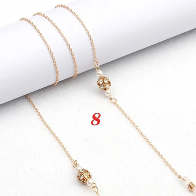 Fashion Pearl Kaukės Grandinėlės Akinių grandinėlė Moterims Retro metaliniai Akiniai nuo saulės Virvelės Akiniai Laido laikiklis Kaklo dirželis Dropshipping