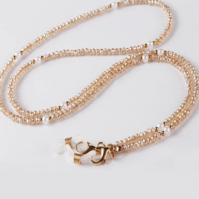 2022. gada jauns krāsains krelles maskas siksniņa kaklarota brilles ķēde briļļu turētājs saulesbrilles aukla sievietēm, meitenes brilles aukla