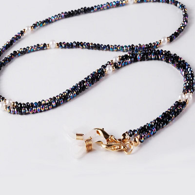 2022. gada jauns krāsains krelles maskas siksniņa kaklarota brilles ķēde briļļu turētājs saulesbrilles aukla sievietēm, meitenes brilles aukla