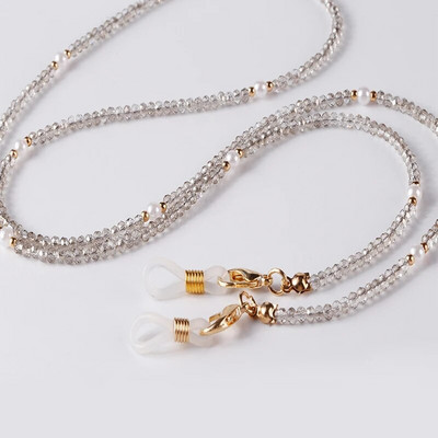 2022. gada jauns krāsains krelles maskas siksniņa kaklarota brilles ķēde briļļu turētājs saulesbrilles aukla sievietēm, meitenes brilles aukla