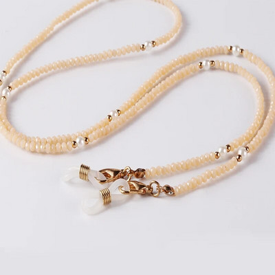 2022. gada jauns krāsains krelles maskas siksniņa kaklarota brilles ķēde briļļu turētājs saulesbrilles aukla sievietēm, meitenes brilles aukla