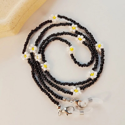 2022. gada jauns krāsains krelles maskas siksniņa kaklarota brilles ķēde briļļu turētājs saulesbrilles aukla sievietēm, meitenes brilles aukla