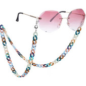 Akrila briļļu ķēdes krāsas tekstūras saulesbriļļu turētājs briļļu stiprinājuma siksna sievietēm meitenēm