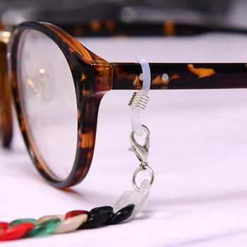 MOON GIRL 72 см акрилна верига за слънчеви очила Дамски противоплъзгащи се очила за четене Панделка Щипка Маска Държач Каишка за врата Дропшиппинг