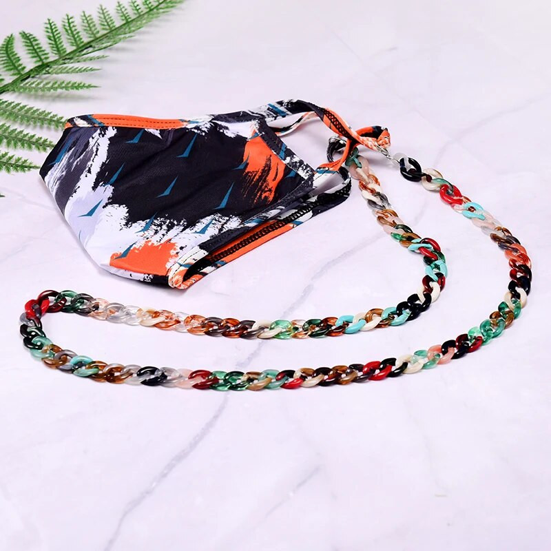 MOON GIRL 72cm akrila saulesbriļļu ķēde sievietēm pret slīdēšanu lasāmbrilles lentes klipsi maskas turētājs kakla siksna štrope Dropshipping