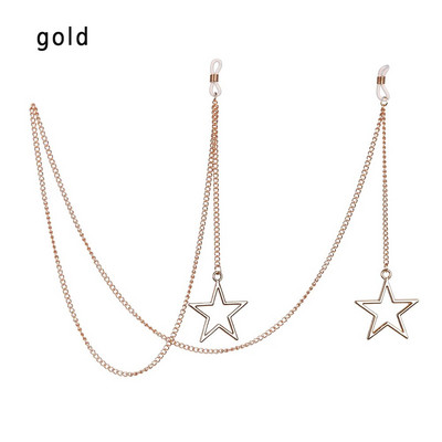 Chic biserni metalni lanac za naočale Neklizajuća vintage vrpca za naočale Držač za naočale za čitanje Traka za oko vrata Uže Lanac za sunčane naočale