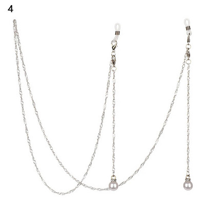 Chic biserni metalni lanac za naočale Neklizajuća vintage vrpca za naočale Držač za naočale za čitanje Traka za oko vrata Uže Lanac za sunčane naočale