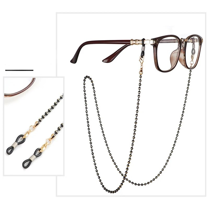 Modes Pērlītes Brilles Ķēdes Akrila Pērlītes Presbyopic Brilles Maskas Piekarināmas Virves Jaunas Neitrālas Brilles Ķēdes Pretpazaudēšanas Aksesuāri